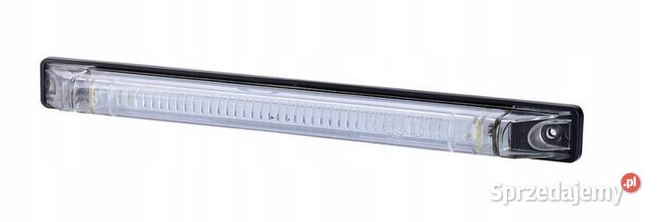 Lampa LED obrysowa pozycyjna długa biała LD472 Lampy obrysowe Motoryzacja Godzianów