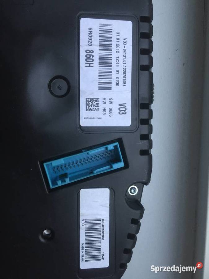 Licznik Zegary VW POLO 2012r benzyna 6R0920860H