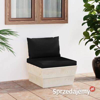vidaXL Ogrodowa sofa środkowa z palet poduszki Warszawa sprzedam