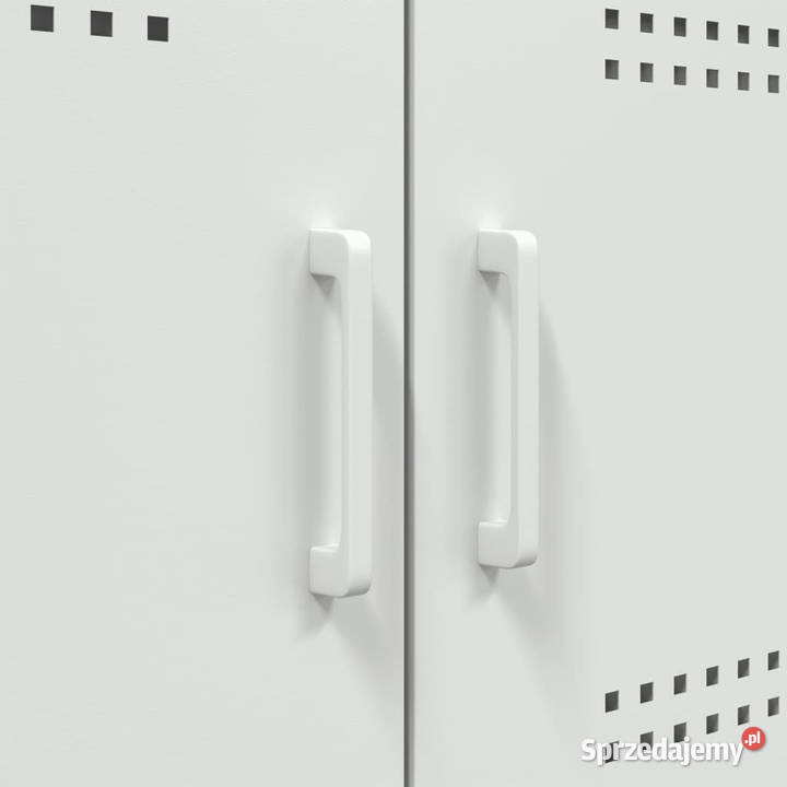 Szafka biała 68x39x113 stal WM842963 Warszawa