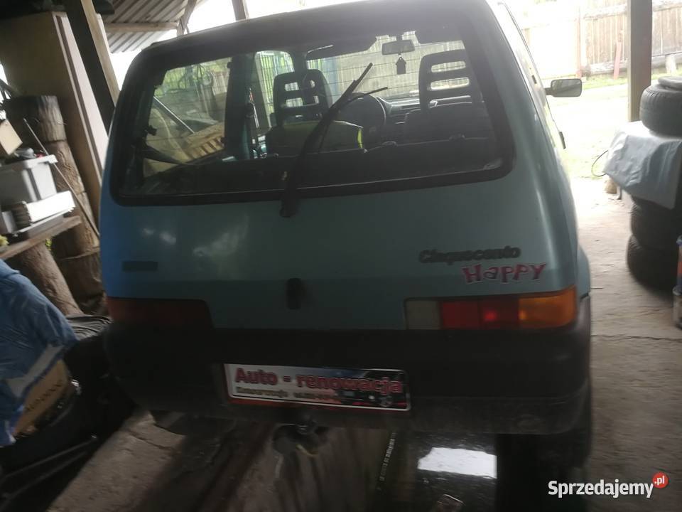 Fiat Cinquecento 900 uszkodzony silnik podwozie Górno