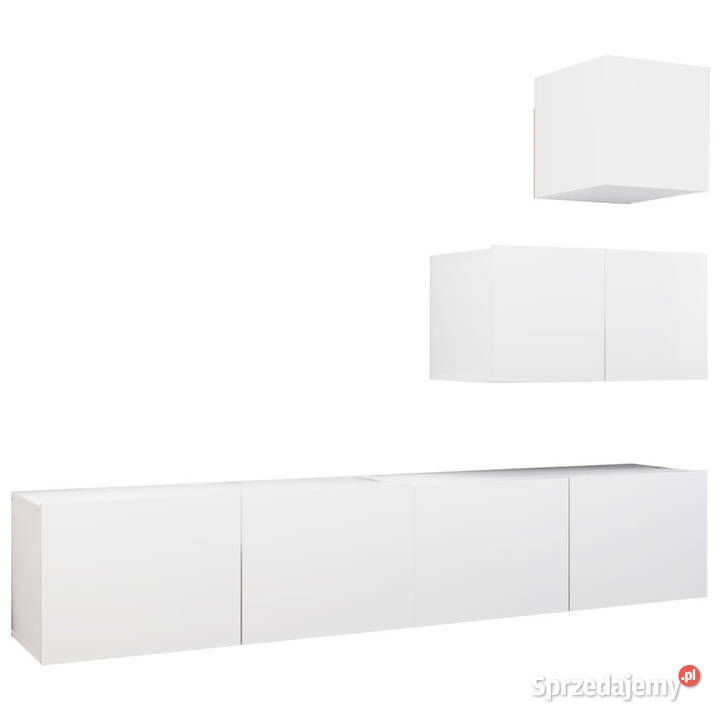 4cz zestaw szafek TV biały materiał Warszawa