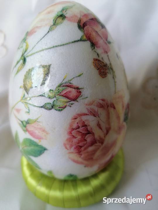 jajko pisanka róża 12 hand made