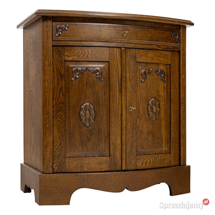 Stylowa Mała Komoda Antyk Stara Dania Dębowa Dąb Swarzędz