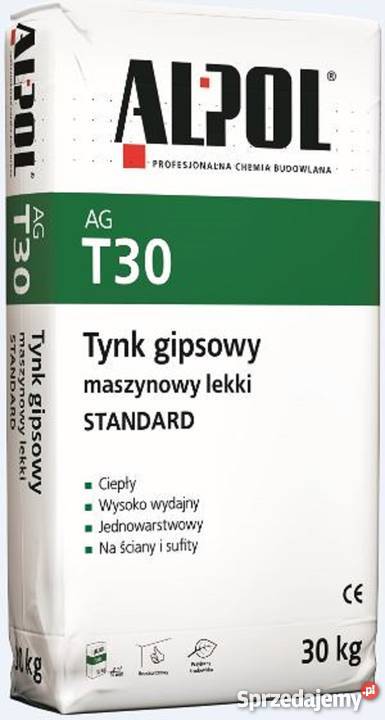 TYNK GIPSOWY MASZYNOWY LEKKI AG T30 ALPOL Lublin