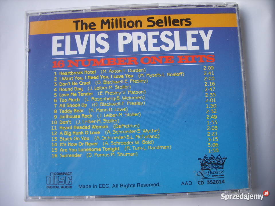 ROCK CD ELVIS PRESLEYTHE MILLION SELLERS Muzyka Wołów