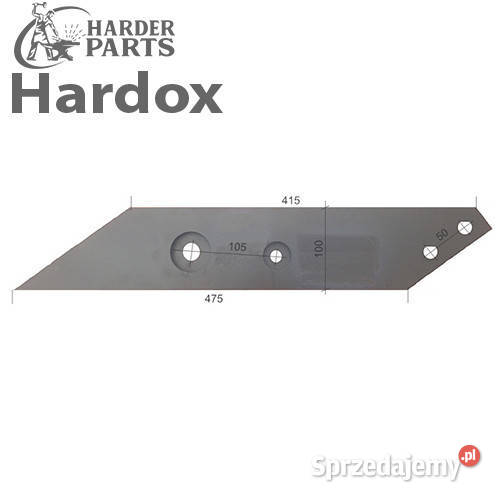 Płoza długa HARDOX 6002BP części do pługa BUGNOT Suwałki