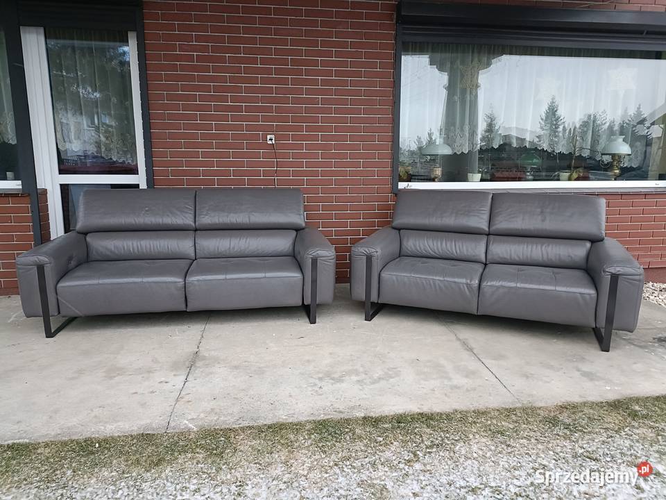 Sprzedam 2 sofy ze skóry Konin