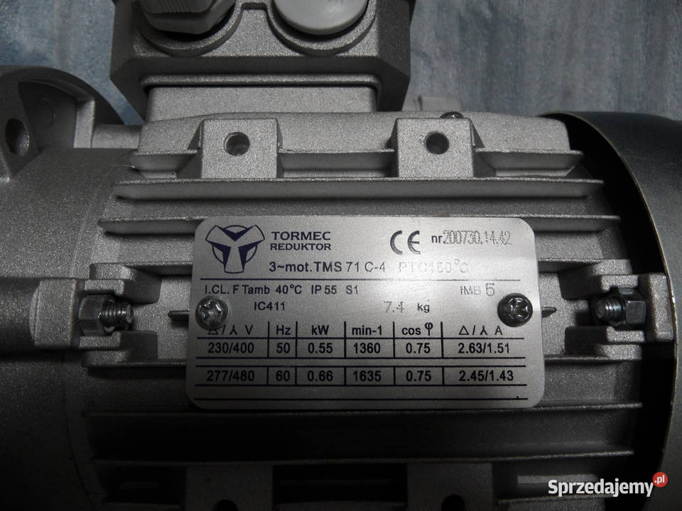 Silnik Tormec Reductor TMS 71 C4 PTC 150 C Olsztyn