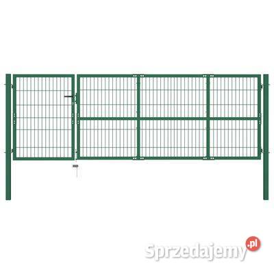 vidaXL Brama ogrodzeniowa ze słupkami 350 x 100 Furtki Dom i Ogród