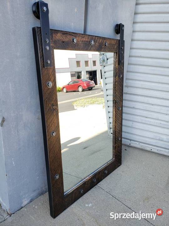 Lustro LoftMeble industrialneloft 80cm Szafy, regały, półki Warszawa