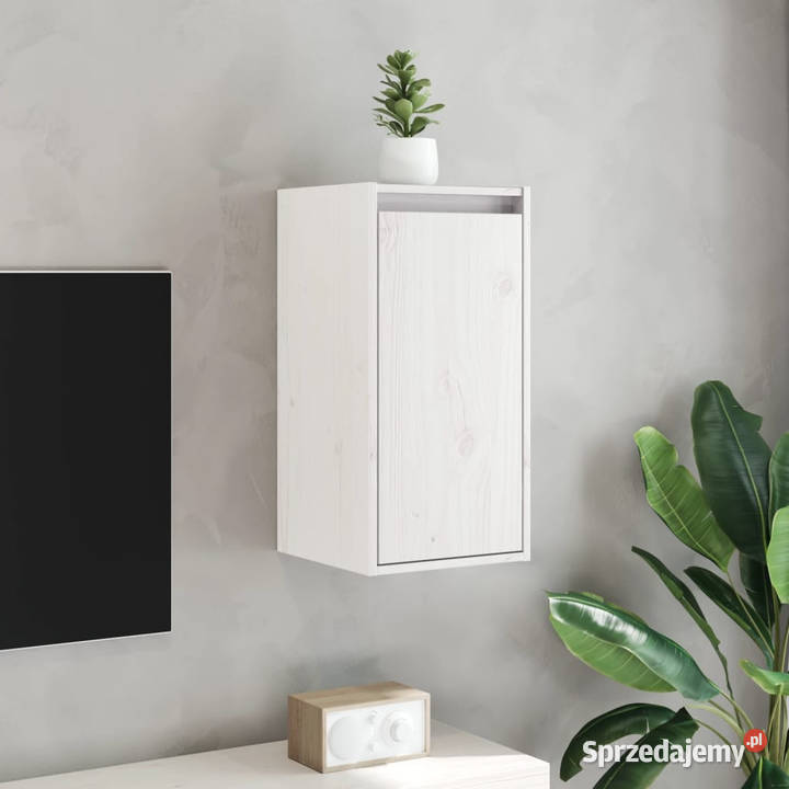Szafki ścienne 2 białe 30x30x60 drewno sosnowe mazowieckie