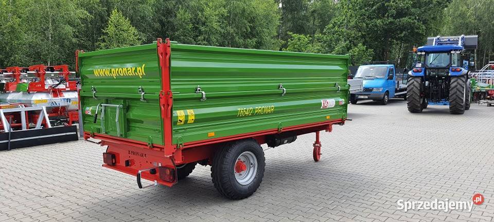 Przyczepa Jednoosiowa Wywrotka Pronar T 6542 Przyczepy rolnicze Zdany