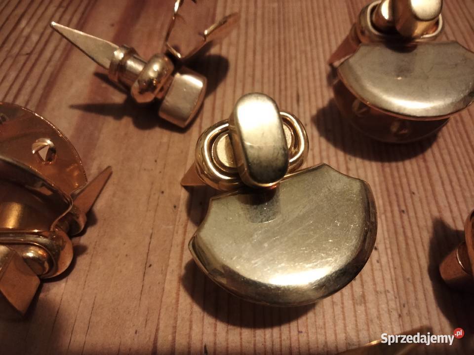 Zapięcie kompletne do torebki kolor złoty