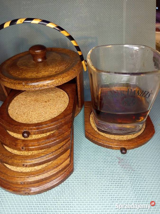 Stary drewniana Rustykalny zestaw podkładek Warszawa