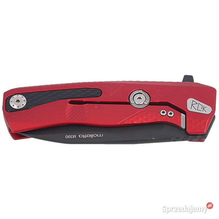Nóż składany LionSteel Red Aluminium Black M390 mazowieckie Warszawa sprzedam