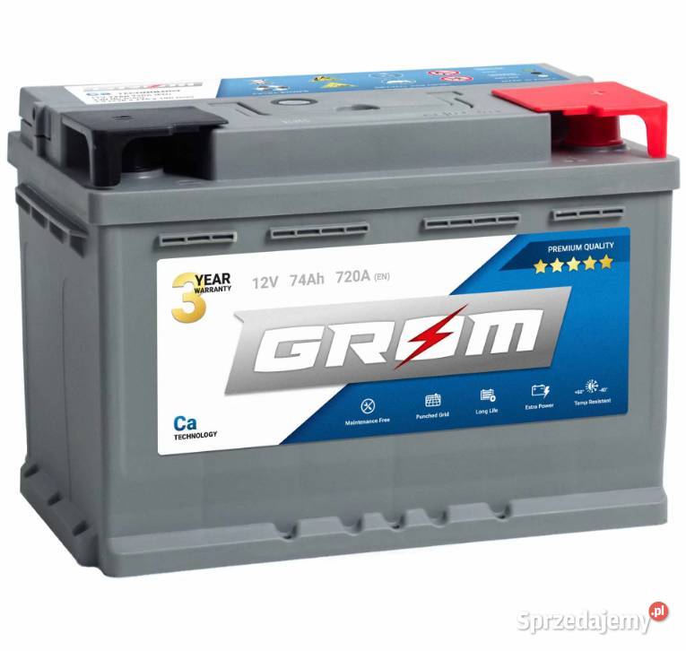 Akumulator GROM 74Ah 680A Specpart Słupsk osobowe pomorskie Bytów