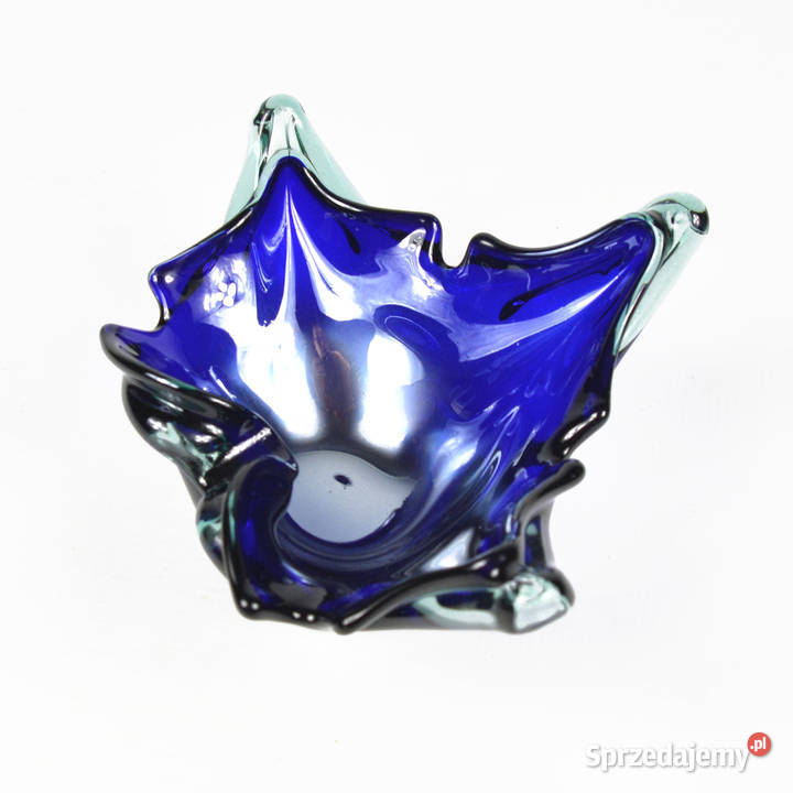 Kobaltowa popielnica Murano Włochy lata 70 Antyki, Sztuka, Kolekcje Warszawa
