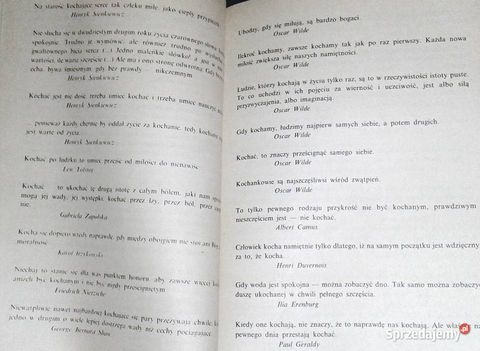 O miłości sentencje i zmyślenia Roman Szymański miękka Chełm