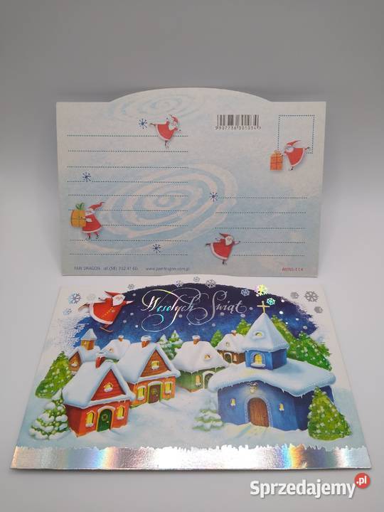 Kartka świąteczna Boże Narodzenie zestaw 3 Pan Gdańsk
