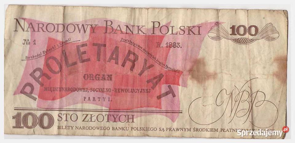 Banknot 100 1988 SERIA PU WARYŃSKI sto złotych Warszawa