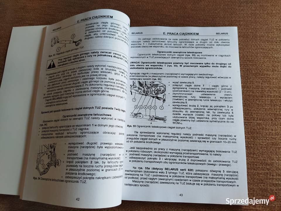 Instrukcja obsługi ciągników Belarus lubelskie sprzedam