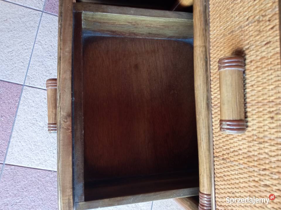 Komoda Rattanowa z szufladami 120x39x84 Sosnowiec sprzedam