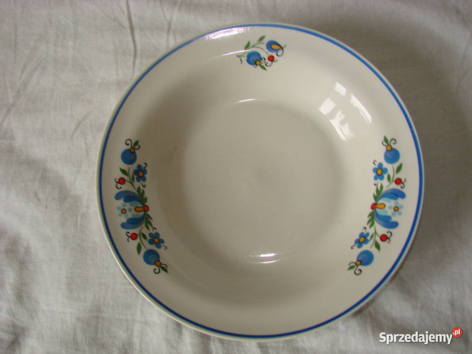 Lubiana wzór kaszubski talerz obiadowy głęboki Pruszcz Gdański