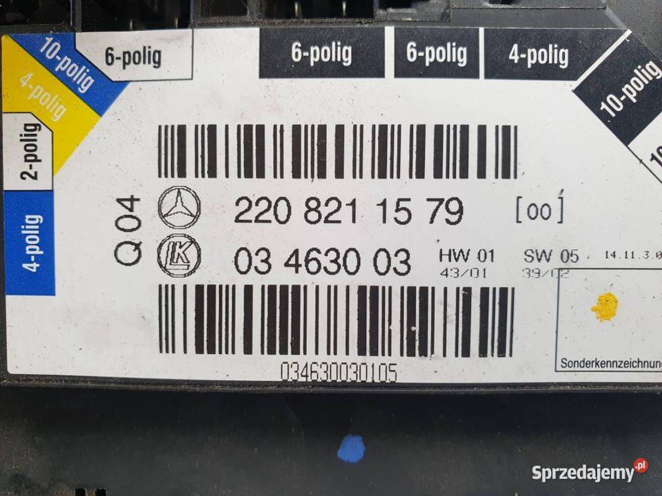 PRZYCISK MERCEDES W220 A2208211579 Lipno sprzedam