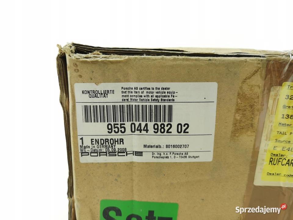 RURA KOŃCÓWKA WYDECHU PORSCHE CAYENNE 20022007
