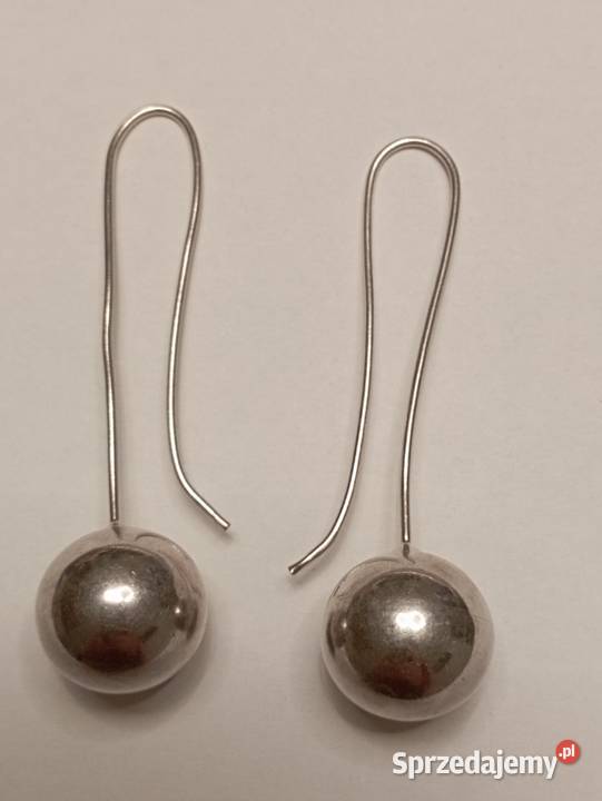 Kolczyki srebrne kule Radom sprzedam