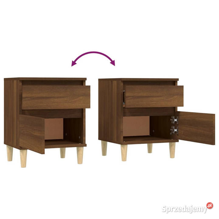 Szafka nocna brązowy dąb 40x35x50 WM821840 mazowieckie Warszawa