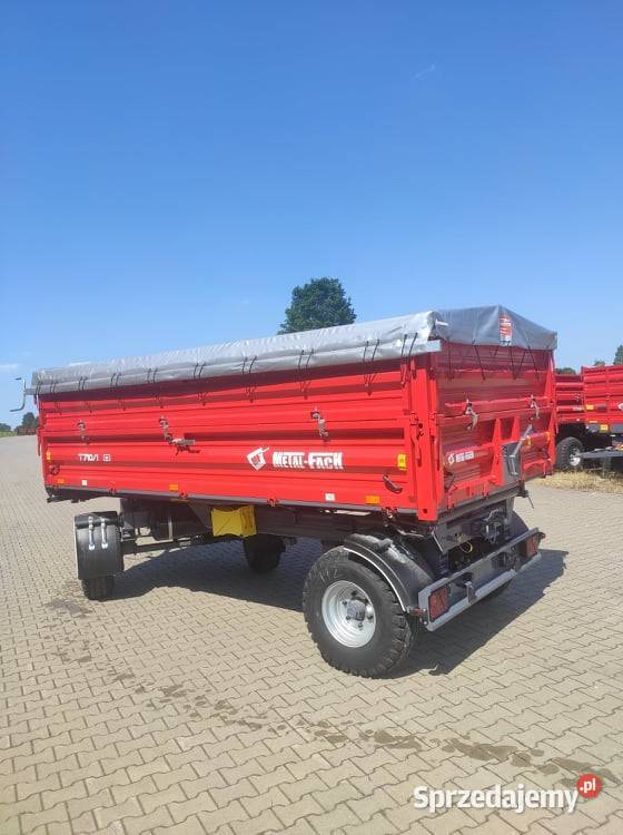 Przyczepa rolnicza dwuosiowa MetalFach 8T Kozenin