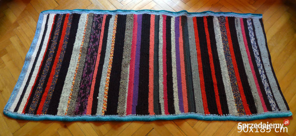 Narzuta na fotel tapczan 90x185 rękodzieło zero Łódź