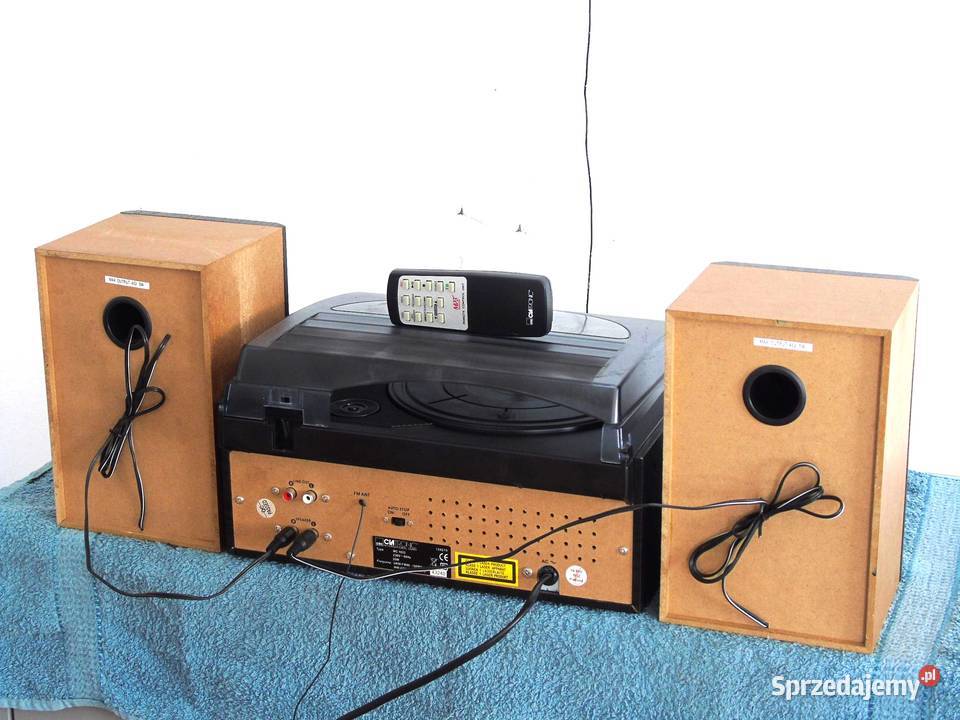 Gramofon z radiem USB SD mp3 CD pilot i głośniki Jasło sprzedam