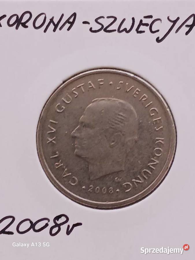 1 Korona Szwecja 2008 r Konin