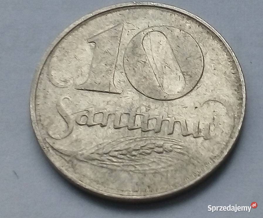 ŁOTWA10 SANTIMU1922 rRZADKA Legionowo
