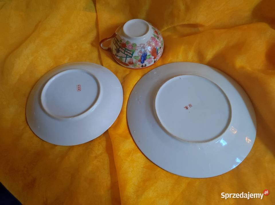 Zestaw śniadaniowy porcelana stara Japonia