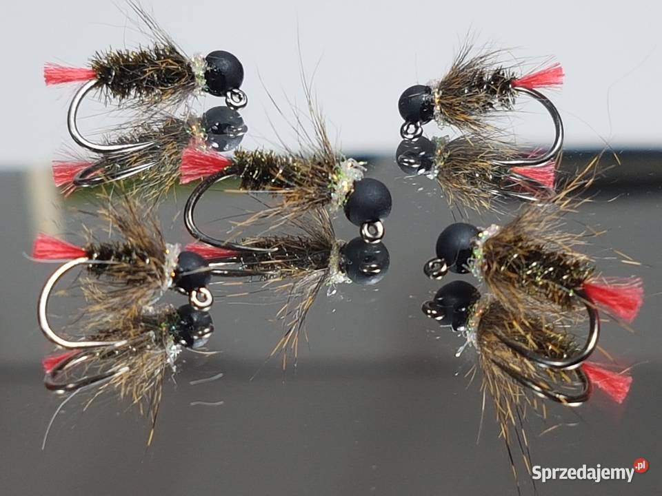 Sztuczne muchy red tag i orange tag