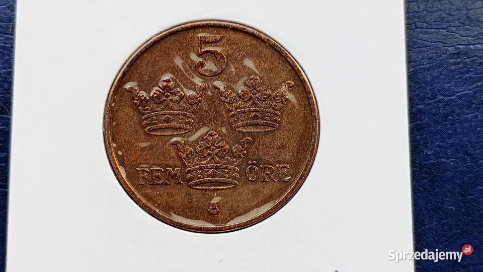 Stare monety 5 ore 1916 Szwecja podkarpackie Lesko