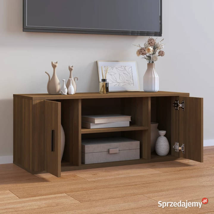 Szafka pod telewizor brązowy dąb 100x35x40 Warszawa