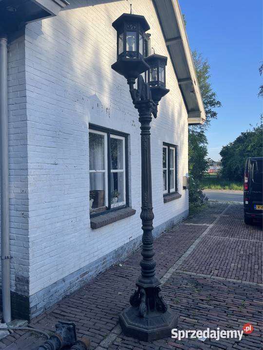 Antyk stara pałacowa lampa wys 3 metry waga 200 dolnośląskie