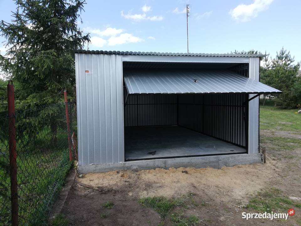 Garaż Blaszany Ocynkowany Garaże Blaszane Wiata 30m2 Nieruchomości Tarnów