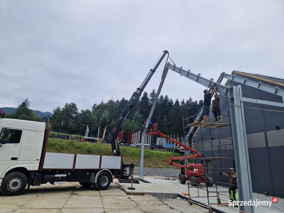 DAF XF dźwig budowlany HIAB sterowany radiowo Lubomierz
