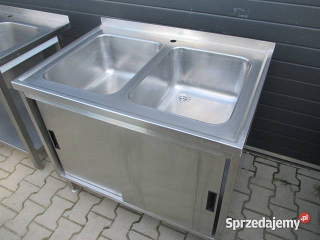 Zlew Gastronomiczny 2 Komorowy Drzwi Suwane Ostrów Wielkopolski