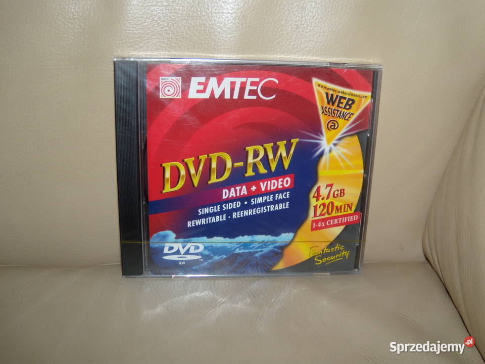 Emtec DVD RW 47 GB 120 min 1 4 x Certified Pozostałe Warszawa sprzedam