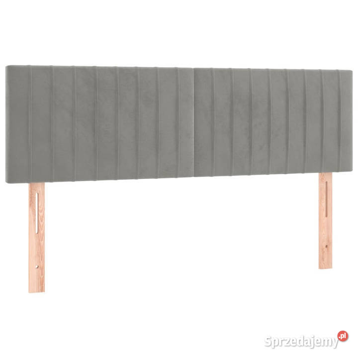 Łóżko kontynentalne z materacem jasnoszare 144cm Warszawa