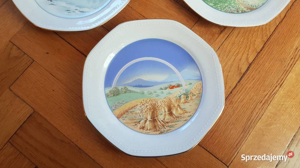 schirnding  porcelanowe talerzyki pory roku