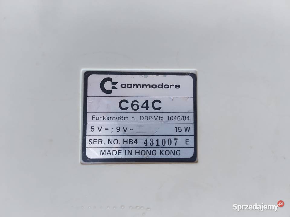 Stary komputer Commodore 64 sprawny Pozostałe Tczew