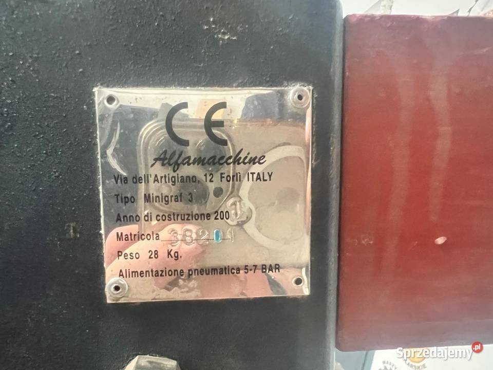 Zszywarka do ram ALFAMACCHINE ALFA 3 Juszczyn